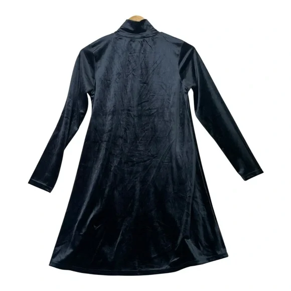 Tuckernuck Pomander Place Black Velvet Mottershead Dress sz XS EUC Mock Neck